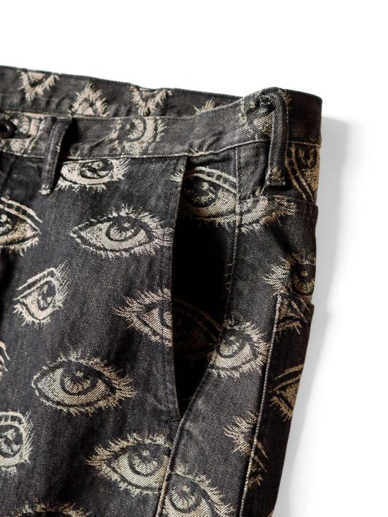  캐피탈 스트레이트 팬츠 Kapital 12 Oz Speakeasy 데님 포트 배기 팬츠 인디고 - KAPITAL