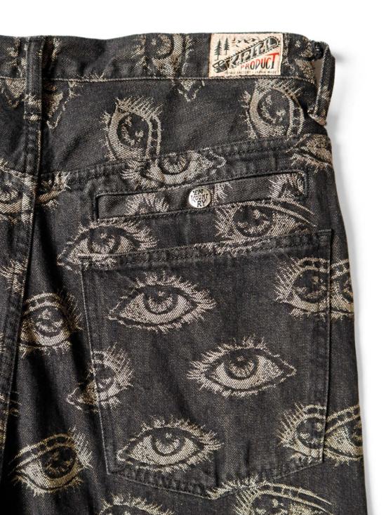  캐피탈 스트레이트 팬츠 Kapital 12 Oz Speakeasy 데님 포트 배기 팬츠 인디고 - KAPITAL