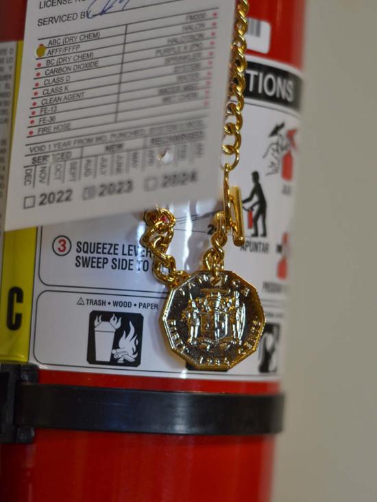  마틴로즈 네크리스 Martine Rose X Ll Llc Marcus Garvey 코인 목걸이 골드 - MARTINE ROSE