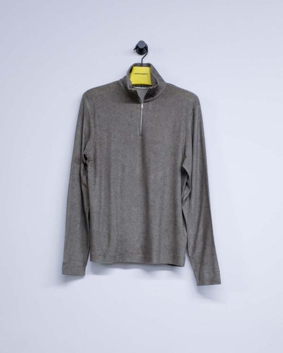  아워레가시 스웨터 우리의 유산 Everyday Frotte Delicate Funnel Corroded Olive - OUR LEGACY