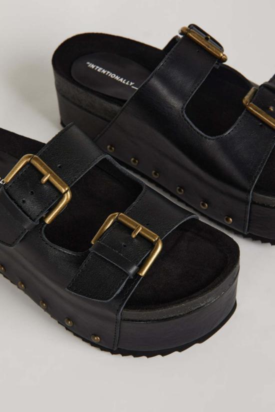  인텐셔널리 블랭크 뮬/슬리퍼 "의도적으로." 쿠퍼 2 플랫폼 - INTENTIONALLY BLANK