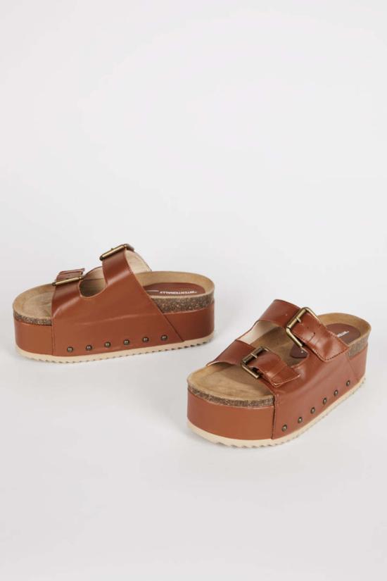  인텐셔널리 블랭크 뮬/슬리퍼 "의도적으로." 쿠퍼 2 플랫폼 - INTENTIONALLY BLANK