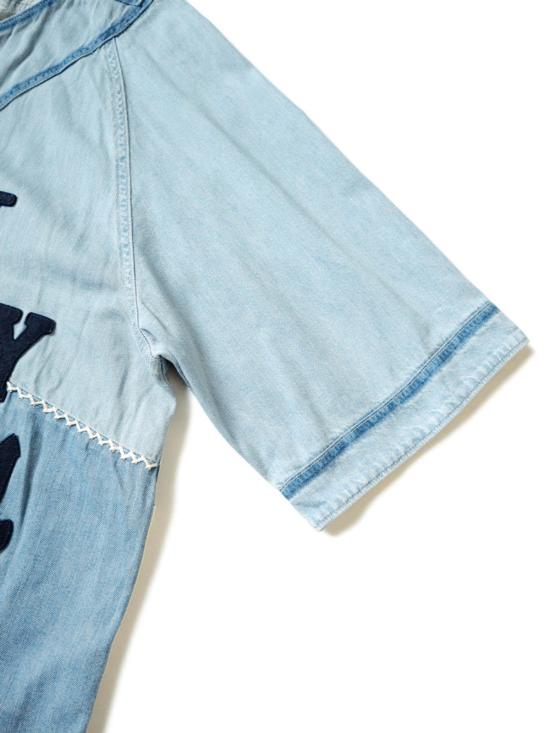  캐피탈 반팔 셔츠 Kapital Kountry 8oz Reconstruction Denim Great Kountry 야구  인디고 - KAPITAL