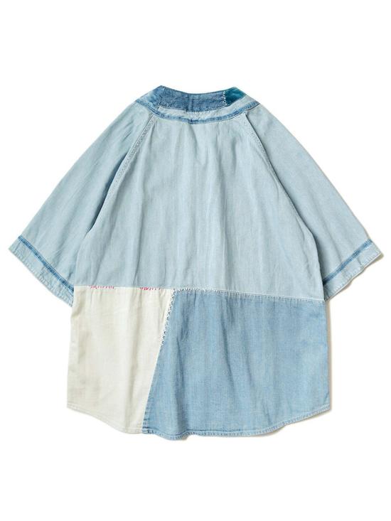  캐피탈 반팔 셔츠 Kapital Kountry 8oz Reconstruction Denim Great Kountry 야구  인디고 - KAPITAL