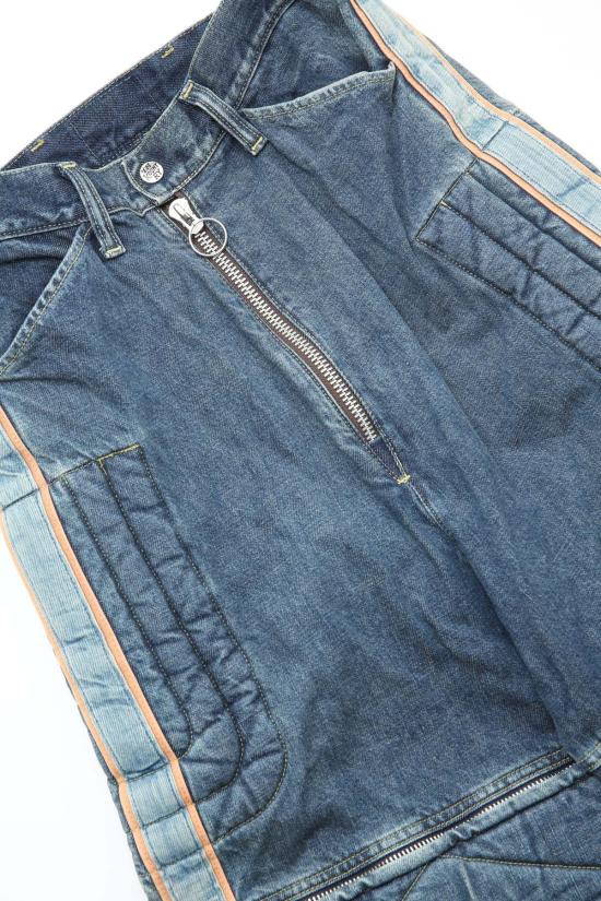  캐피탈 데님 팬츠 Kapital 14oz 데님 Kountry Motocross Pro Todoterreno 팬츠 인디고 - KAPITAL