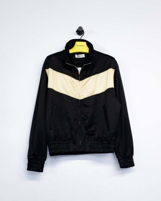  어니스트 더블유 베이커 봄버 자켓 어니스트 W. 베이커 비스코스 트랙 탑 블랙/골드 - ERNEST W. BAKER