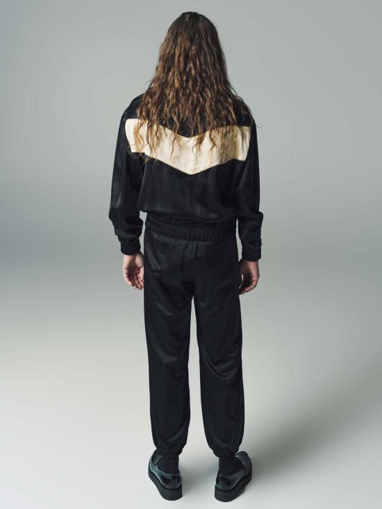  어니스트 더블유 베이커 봄버 자켓 어니스트 W. 베이커 비스코스 트랙 탑 블랙/골드 - ERNEST W. BAKER