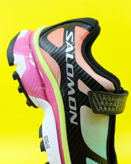  MM6 메종마르지엘라 스니커즈 Mm6 Maison Margiela Salomon X Mm6 Xt Mary J Shoes 진저/일렉트릭 그린/녹아웃 핑크 - MM6 MAISON MARGIELA