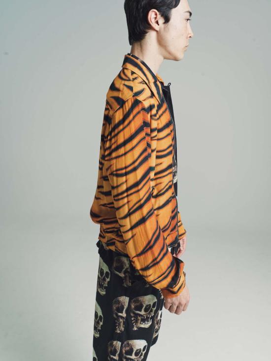  엔드리스 조이 자켓 엔들리스 조이 비스코스 하리마우 블루종 재킷 딥 오렌지 - ENDLESS JOY