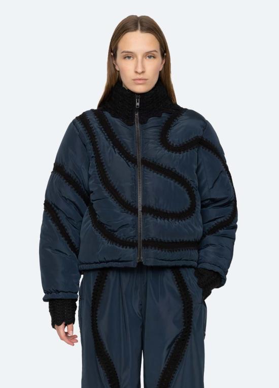  씨뉴욕 패딩 Sea Ny Averie 재킷 네이비 - SEA NY