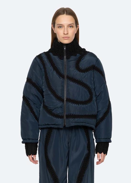  씨뉴욕 패딩 Sea Ny Averie 재킷 네이비 - SEA NY