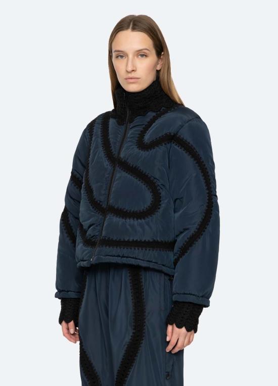  씨뉴욕 패딩 Sea Ny Averie 재킷 네이비 - SEA NY