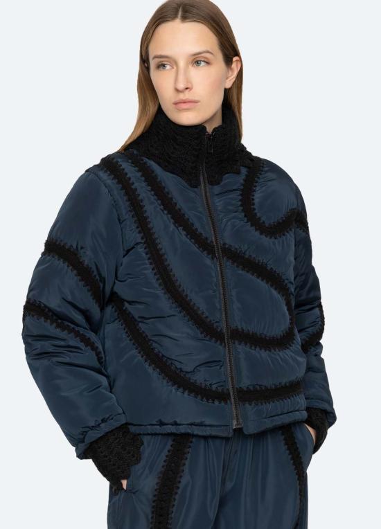  씨뉴욕 패딩 Sea Ny Averie 재킷 네이비 - SEA NY