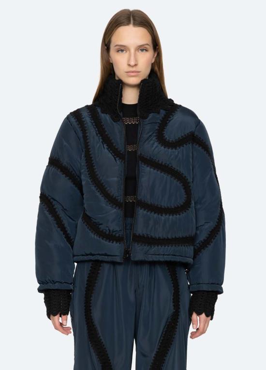  씨뉴욕 패딩 Sea Ny Averie 재킷 네이비 - SEA NY