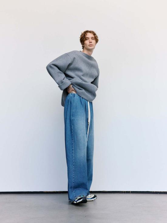  MM6 메종마르지엘라 긴팔 티셔츠 Mm6 메종 마르지엘라 오버사이즈 롱슬리브 탑 그레이 멜란지