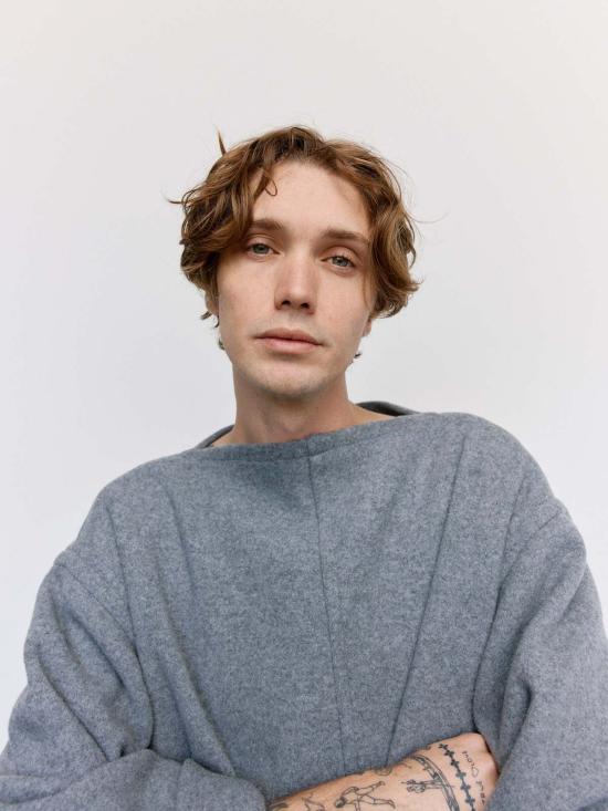  MM6 메종마르지엘라 긴팔 티셔츠 Mm6 메종 마르지엘라 오버사이즈 롱슬리브 탑 그레이 멜란지 - MM6 MAISON MARGIELA