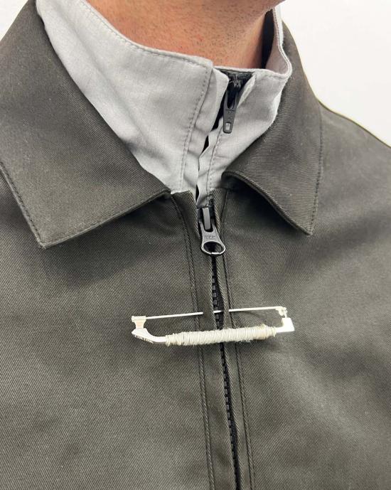  쥐알텐케이 여행용품 Gr10 K 아라미드 원사 랩핑 .925 실버 보우 핀