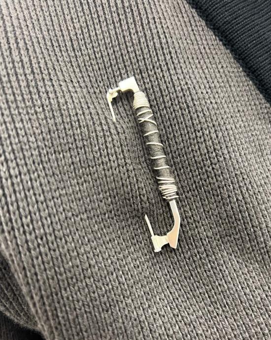  쥐알텐케이 여행용품 Gr10 K 아라미드 원사 랩핑 .925 실버 보우 핀 - GR10K