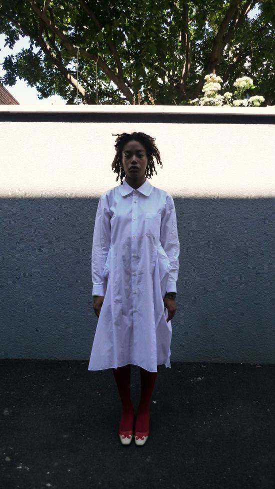  꼼데가르송 블라우스 Comme Des Garons  화이트 - COMME DES GARCONS