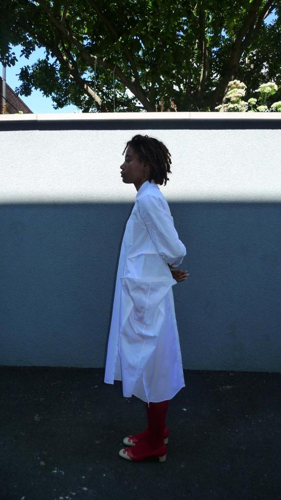  꼼데가르송 블라우스 Comme Des Garons  화이트 - COMME DES GARCONS