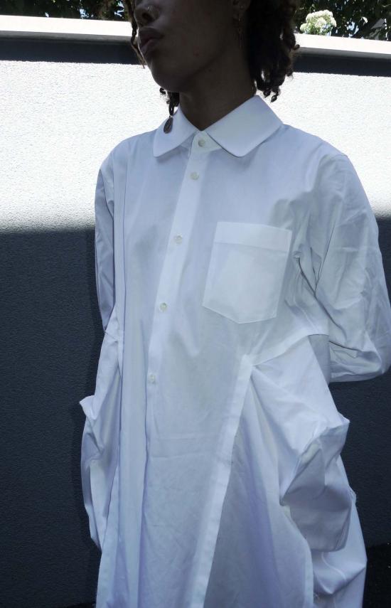  꼼데가르송 블라우스 Comme Des Garons  화이트 - COMME DES GARCONS