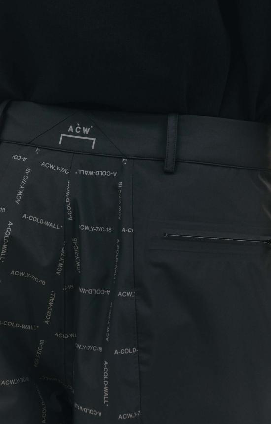  어콜드월 트레이닝/조거 팬츠 A Cold Wall 그리스데일 스톰 팬츠 블랙 - A COLD WALL