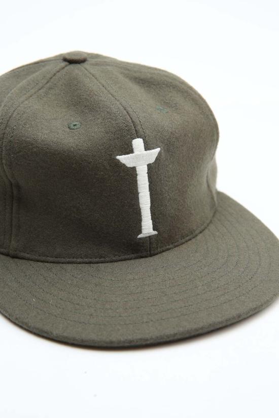  토템 브랜드 컴퍼니 볼캡 토템 브랜드 코. 에베츠 X 토템 브랜드 코. 캡 올리브 울 - TOTEM BRAND CO.