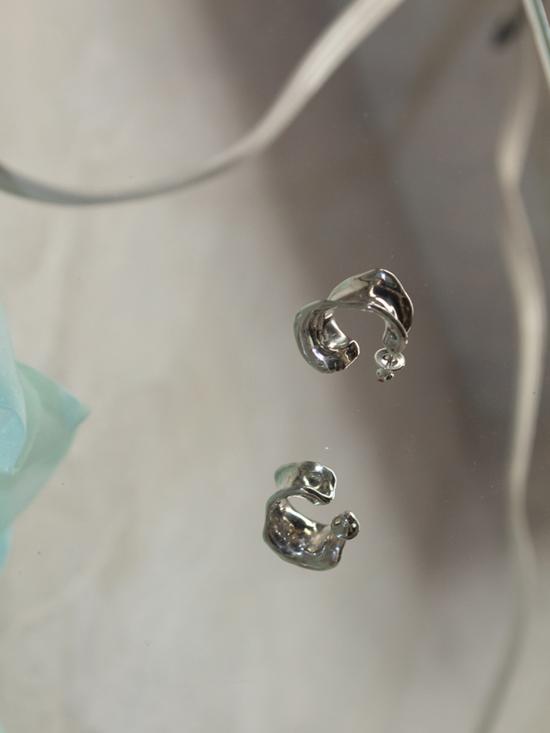  패리스 이어링 파리스 칼라마리 후프 실버 - FARIS