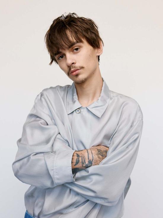  르메르 긴팔 셔츠 실크 파자마  클라우디 그레이 - LEMAIRE