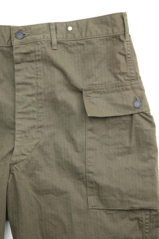  오어슬로우 숏팬츠 Orslow U S Army 2포켓 카고 반바지 아미 그린 - ORSLOW