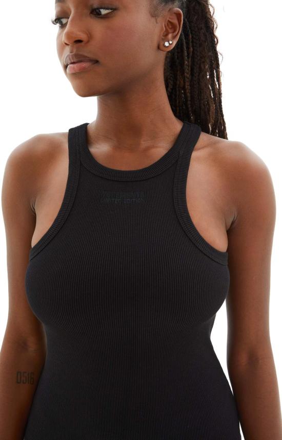  베트멍 숏 원피스 레이싱 탱크탑 드레스 블랙 - VETEMENTS