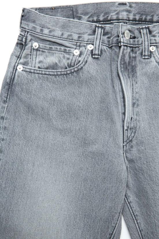  오어슬로우 데님 팬츠 오슬로우 107 아이비핏 슬림진 블랙 데님 블리치 - ORSLOW