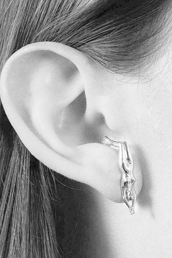  Paola Vilas 이어링 Eugnia 솔 귀걸이 18K 골드 버메일 - OTHER BRANDS