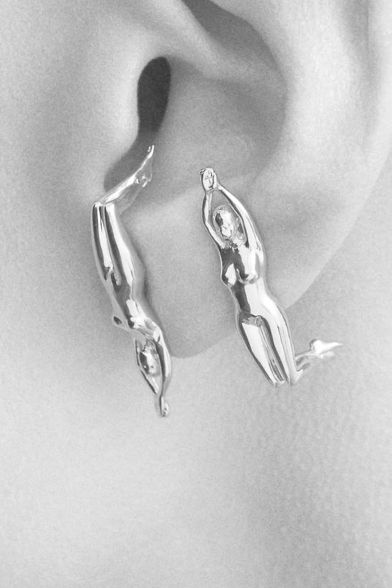  Paola Vilas 이어링 Eugnia 솔 귀걸이 18K 골드 버메일 - OTHER BRANDS