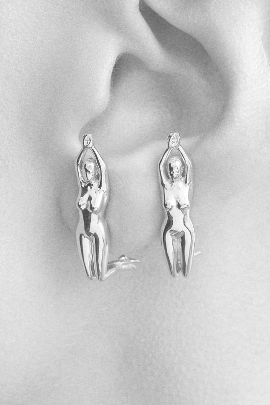  Paola Vilas 이어링 Eugnia 솔 귀걸이 18K 골드 버메일 - OTHER BRANDS