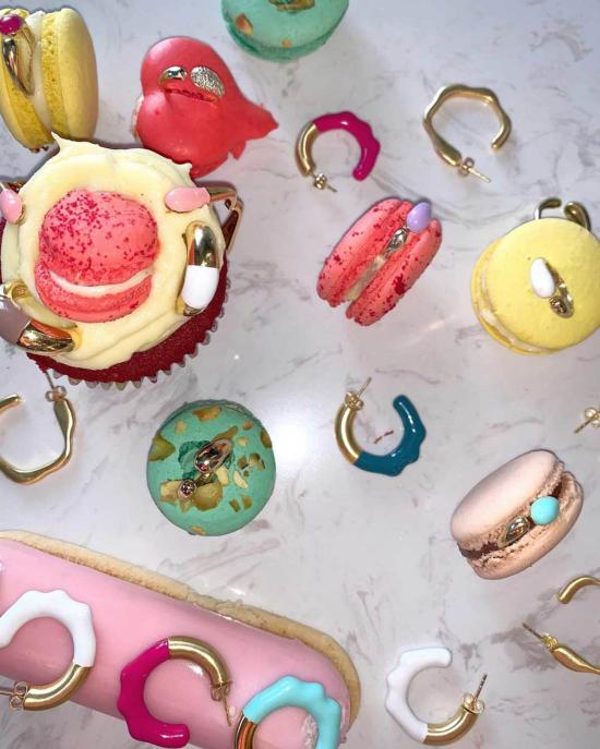  Lunaya 이어링 루나야 미니 몰튼 후프 핑크 - OTHER BRANDS