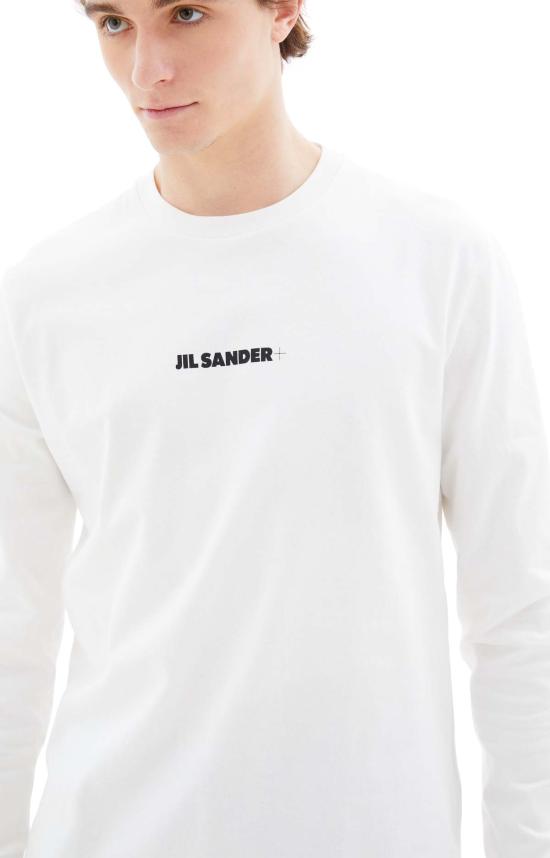  질샌더 긴팔 티셔츠 질 샌더 크루넥  102 밀키 - JIL SANDER