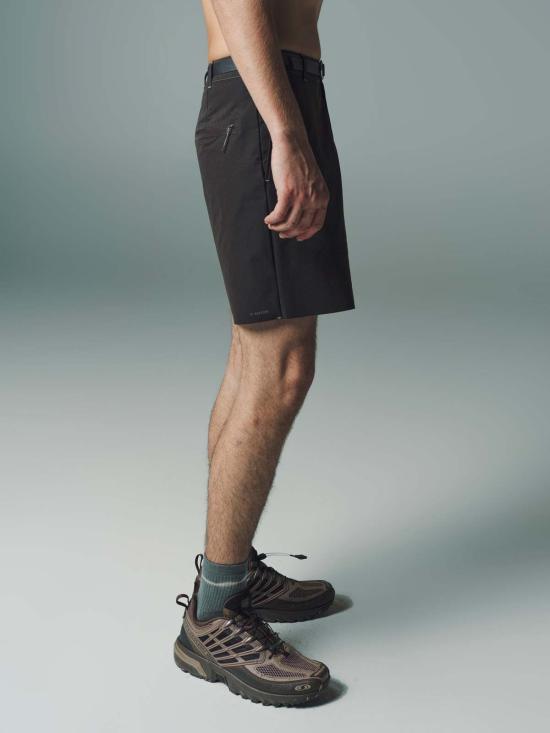  새티스파이 숏팬츠 Satisfy Running Peach Shell Standard Climb 반바지 브라운 - SATISFY