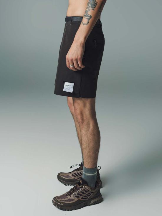  새티스파이 숏팬츠 Satisfy Running Peach Shell Standard Climb 반바지 브라운 - SATISFY