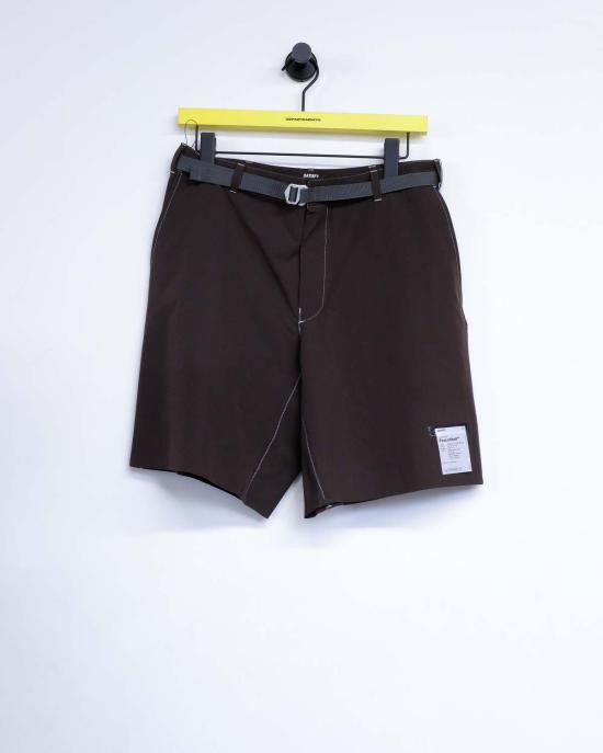  새티스파이 숏팬츠 Satisfy Running Peach Shell Standard Climb 반바지 브라운 - SATISFY