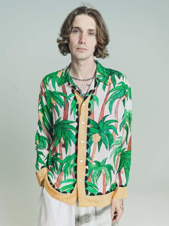  엔드리스 조이 긴팔 셔츠 에크루 비스코스 팔마 롱슬리브