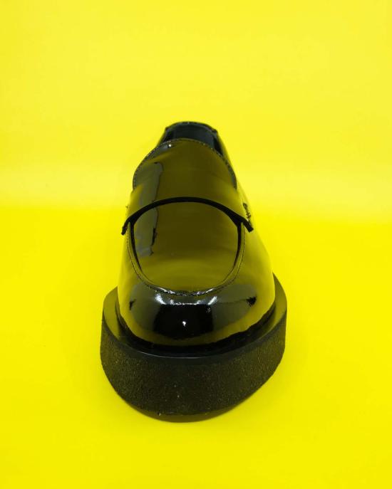  어니스트 더블유 베이커 로퍼 어니스트 W. 베이커 페이턴트 레더 크리퍼  블랙 - ERNEST W. BAKER