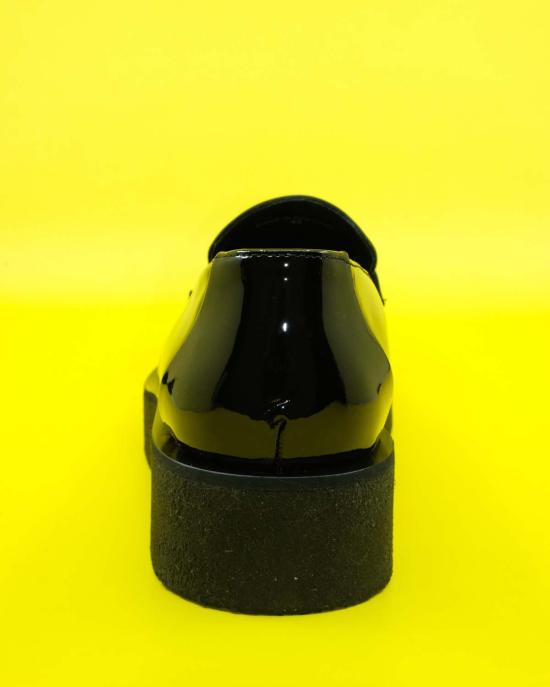  어니스트 더블유 베이커 로퍼 어니스트 W. 베이커 페이턴트 레더 크리퍼  블랙 - ERNEST W. BAKER