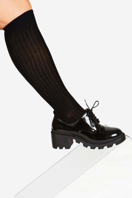  인텐셔널리 블랭크 로퍼 "의도적으로." 스트리터 힐 옥스포드 블랙/메를로