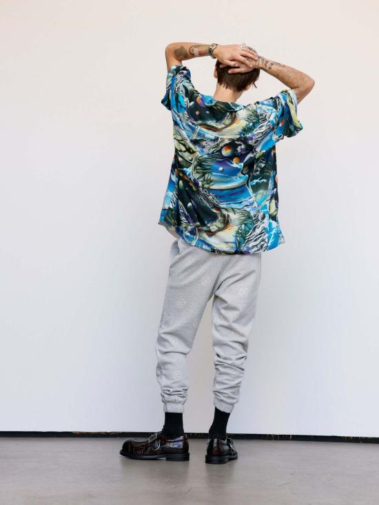  마틴로즈 셔츠 마틴 로즈 스페이스 블루 박스형 하와이안 셔츠 멀티 - MARTINE ROSE