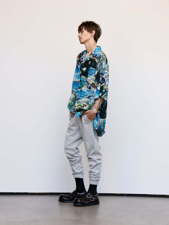  마틴로즈 셔츠 마틴 로즈 스페이스 블루 박스형 하와이안 셔츠 멀티 - MARTINE ROSE