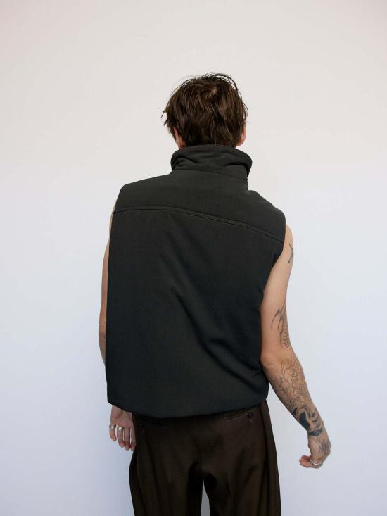  르메르 베스트 다크 에스프레소 워디드 질레 블랙 - LEMAIRE