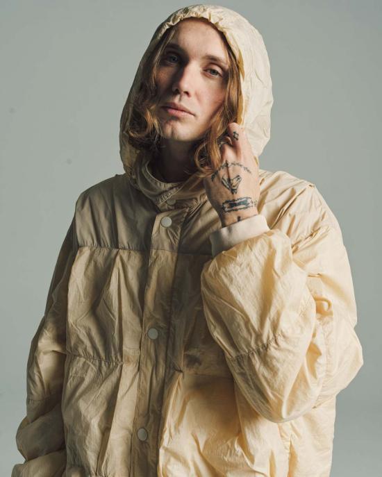  아워레가시 자켓 우리의 유산 고무화 나일론 배기 퍼파 크림 - OUR LEGACY