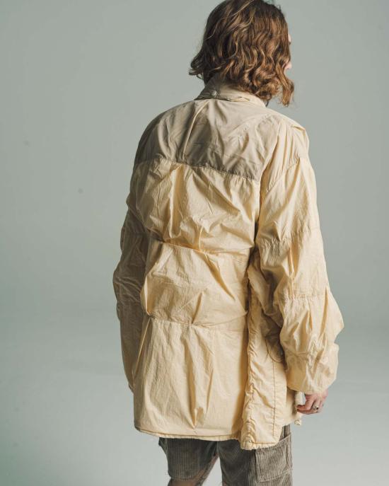  아워레가시 자켓 우리의 유산 고무화 나일론 배기 퍼파 크림 - OUR LEGACY