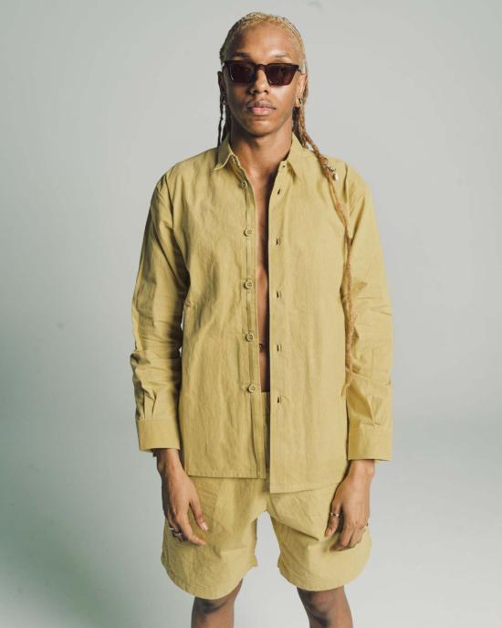  맨틀 긴팔 셔츠 와틀 왁스 - MAN-TLE